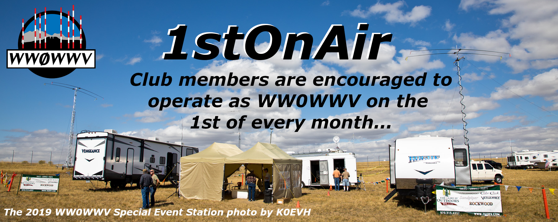 1stOnAir invitation image.  Shows the original SES site for WWV 100th in 2019