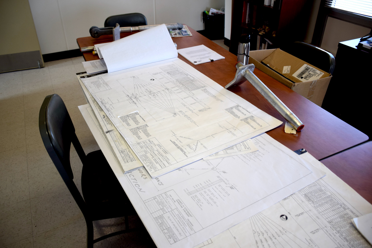 plans on WWVB conference table