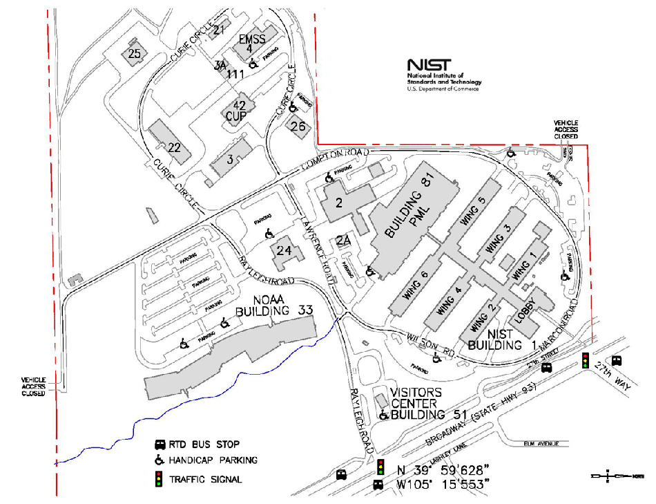 Boulder NIST Site Map