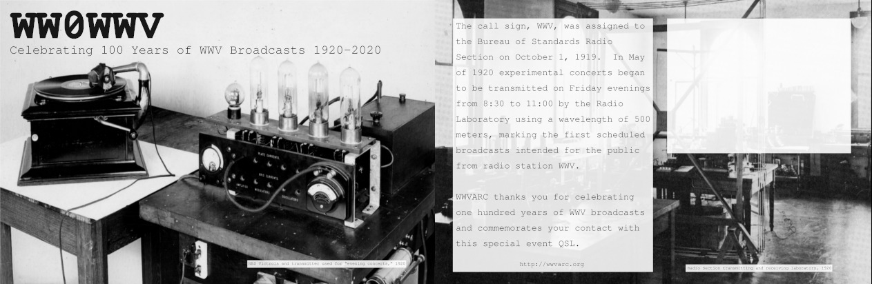 WW0WWV QSL card for May 2020 event